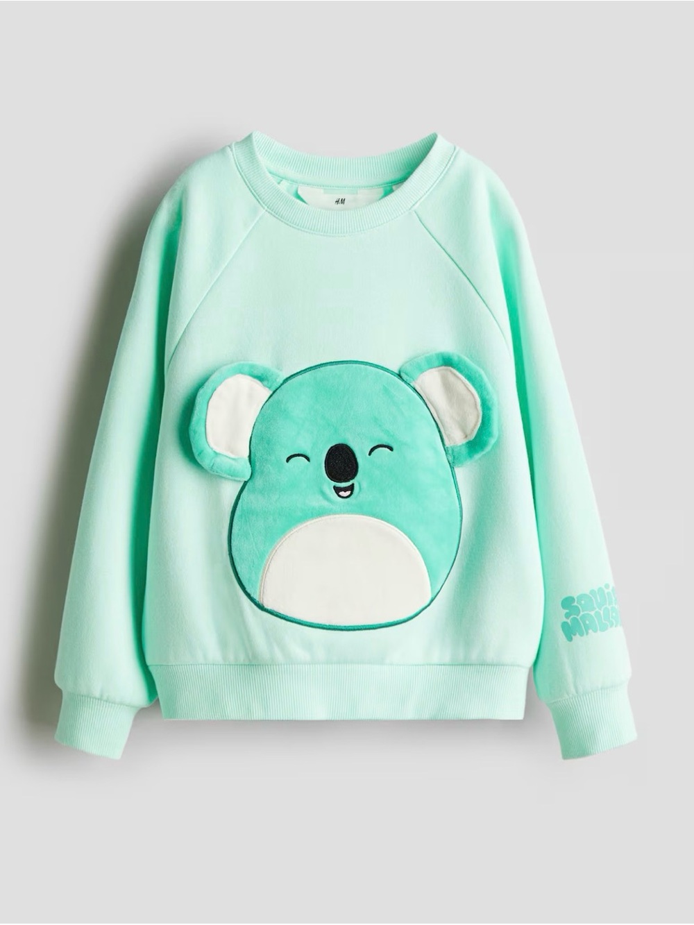 H&M Mint Green Koala Applique Sweatshirt squishmillow